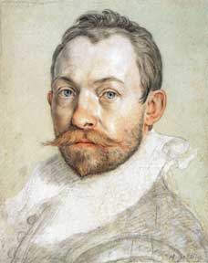 Goltzius portrait drawing