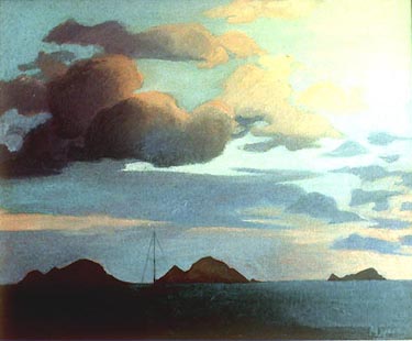 Margaret Speer painting Caribbean Dawn Sky