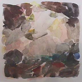 Nancy Van Deren watercolor Grey 
Skies