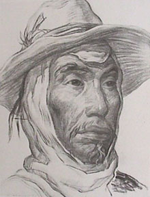 Francisco Ramoneda drawing Arriero