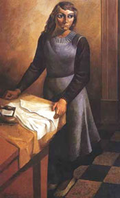 Spilimbergo painting Woman Ironing