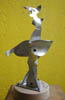 Dove small stainless steel sculpture