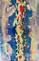 Buxton abstract painting Unusual Gullies I