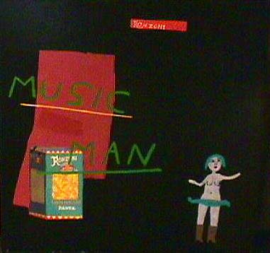 Michael Eastman painting Music Man on Broadway