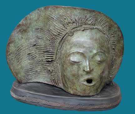 Annemarie slipper bronze sculpture The Wind