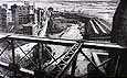 Bill Murphy etching From the Brooklyn Bridge
