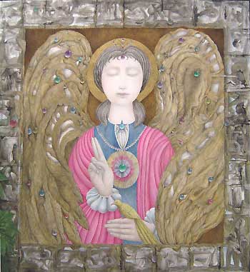 Gary Slipper painting Angel