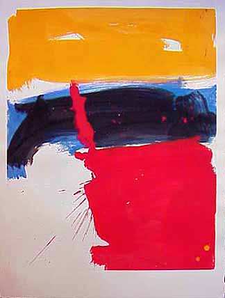 James Burnett abstract painting on paper Wilber Flats 1 Lost Cities