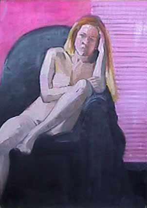 Kate Wattson figure painting Study in Pink