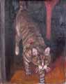 Kate Wattson cat painting Martha Meow