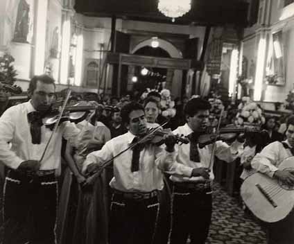 Mariachi Playing to the Virgin of Guadalupe