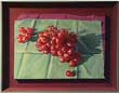 Patricia Hansen framed painting Flame Grapes