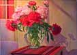 Patricia Hansen floral painting Southwestern Peonies