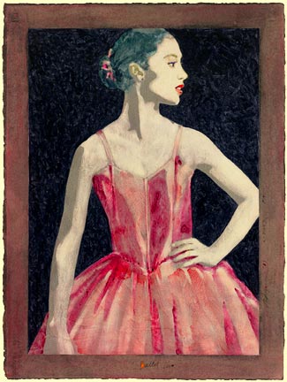 Ballet Two classical ballet painting Reed Dixon