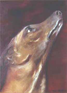 Ron Mallory painting Van Dyke Dog